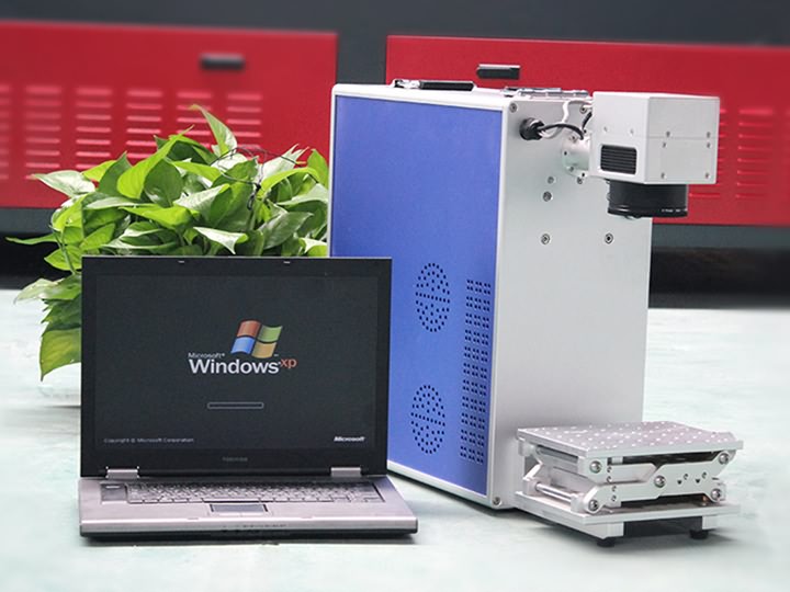 Portable laser marking machine with JPT optical fiber laser source