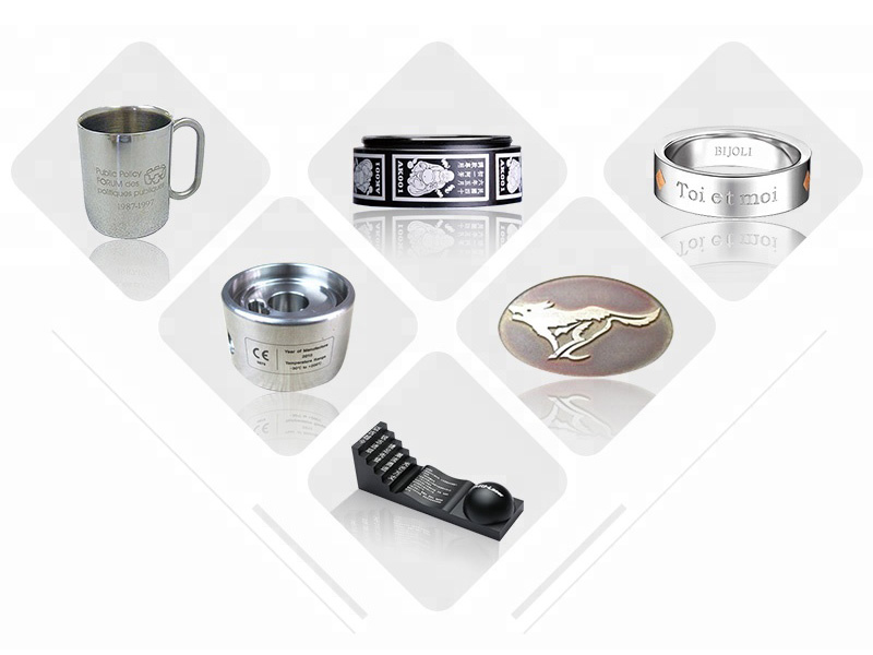 50W optical fiber laser metal deep carving machine