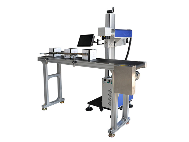 Parts and tools online flight fiber laser labeling system